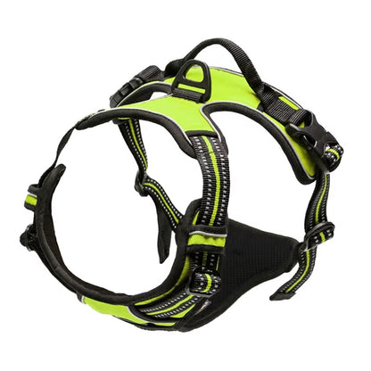 Adjustable Dog Harness Vest with Night Reflective Strip for Small Medium and Large Dogs for Outdoor Walking