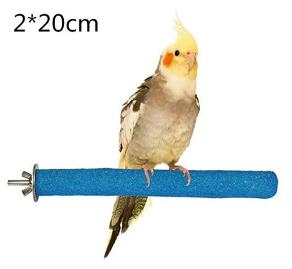 14Cm Bird Claw Beak Grinding Bar Standing Stick Parrot Station Pole Bird Supplies Parrot Grinding Stand Claws Cage Accessories