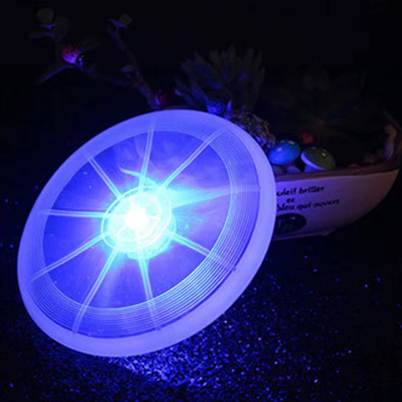 Pets Toys for Dogs LED Night Luminous Lights Pet Dog Flying Disc Outdoor Training Toy Puppy Tooth Protect Interactive Dog Toys