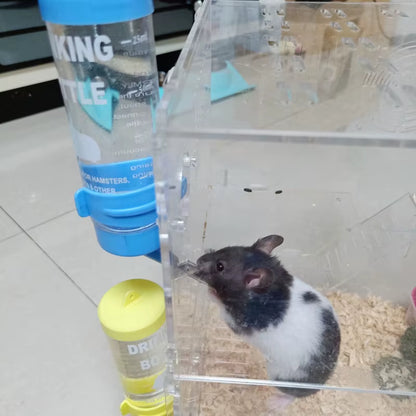 Hamster Water Bottle Cage Kennel Hanging Drinking Dispenser for Bunny Guinea Pig Leakproof Automatic Feeding Device 60/125/250ML