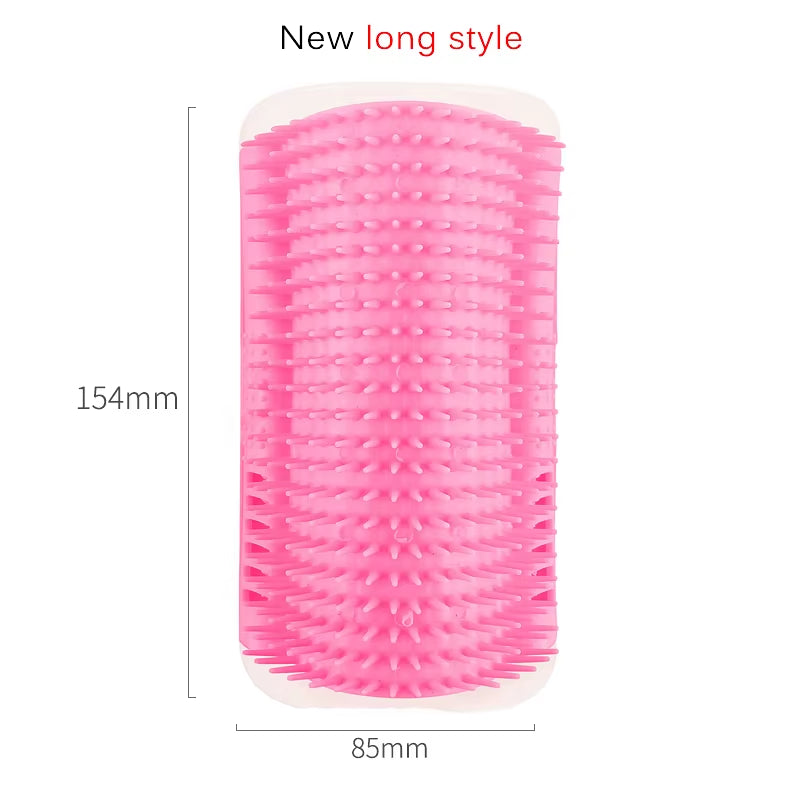 Corner Pet Brush Comb Play Cat Toy Plastic Scratch Bristles Arch Massager Self Grooming Cat Scratcher