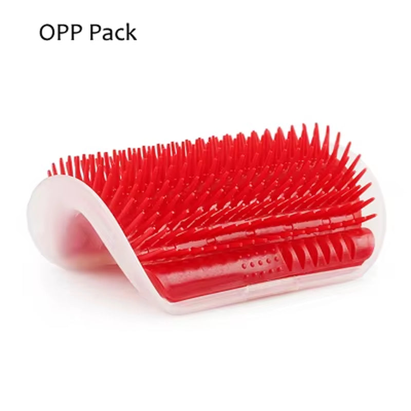 Corner Pet Brush Comb Play Cat Toy Plastic Scratch Bristles Arch Massager Self Grooming Cat Scratcher