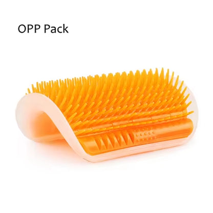 Corner Pet Brush Comb Play Cat Toy Plastic Scratch Bristles Arch Massager Self Grooming Cat Scratcher