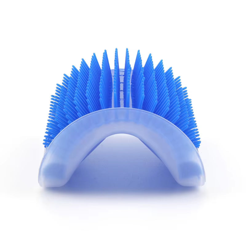 Corner Pet Brush Comb Play Cat Toy Plastic Scratch Bristles Arch Massager Self Grooming Cat Scratcher