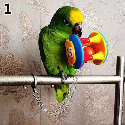 Cute Pet Bird Plastic Chew Ball Chain Cage Toy for Parrot Cockatiel Parakeet Parrot Chew Cage Fun Toys Pet Bird Supplies