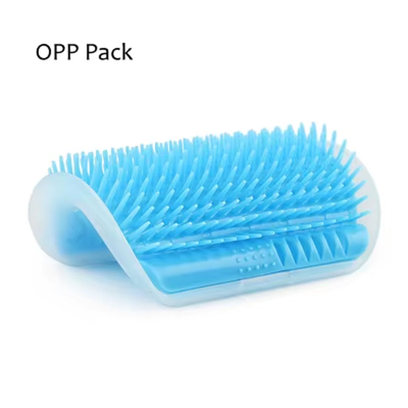 Corner Pet Brush Comb Play Cat Toy Plastic Scratch Bristles Arch Massager Self Grooming Cat Scratcher