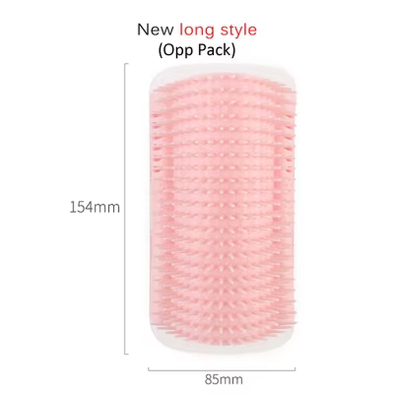 Corner Pet Brush Comb Play Cat Toy Plastic Scratch Bristles Arch Massager Self Grooming Cat Scratcher