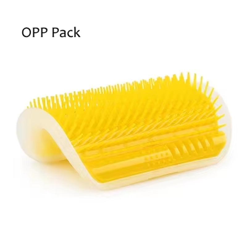 Corner Pet Brush Comb Play Cat Toy Plastic Scratch Bristles Arch Massager Self Grooming Cat Scratcher