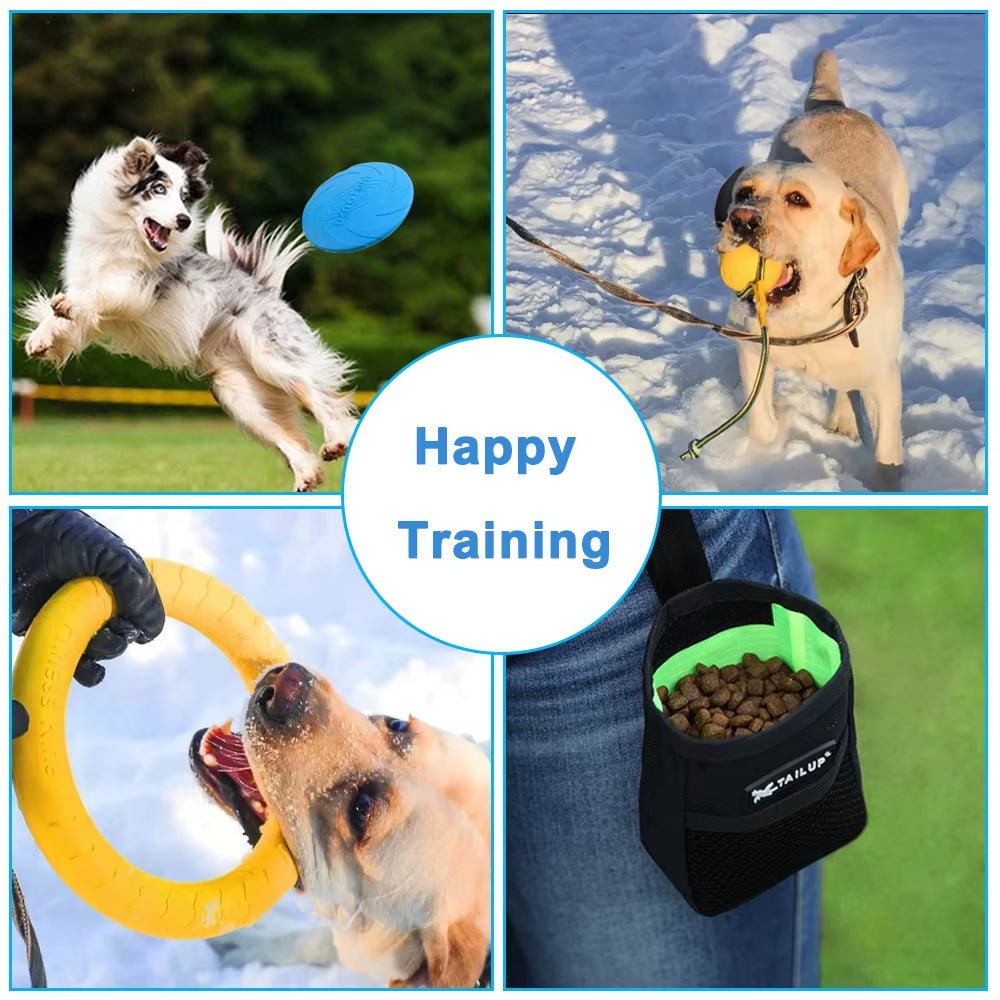 Dog Training Set Pet Whistle Clicker Bag Rope Ball Ring Puller Toys Large Dogs Interactive Trainings Equipment Accessories For