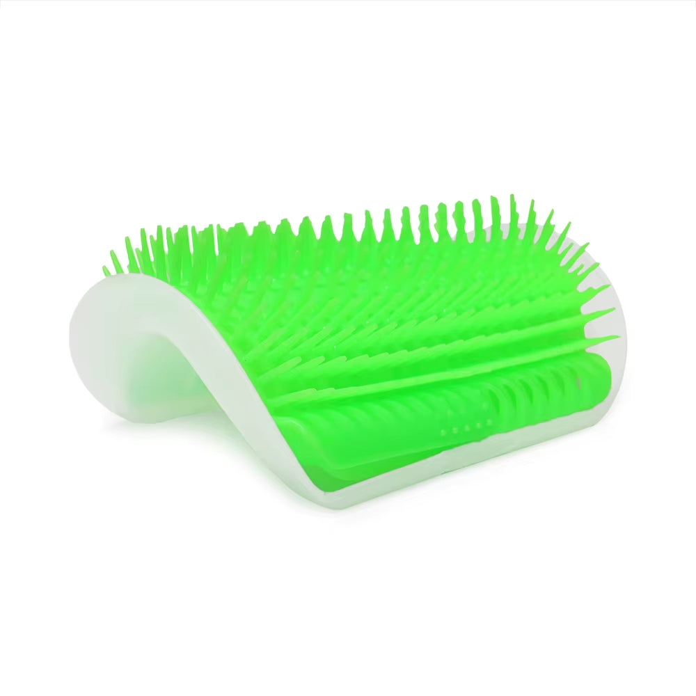 Corner Pet Brush Comb Play Cat Toy Plastic Scratch Bristles Arch Massager Self Grooming Cat Scratcher