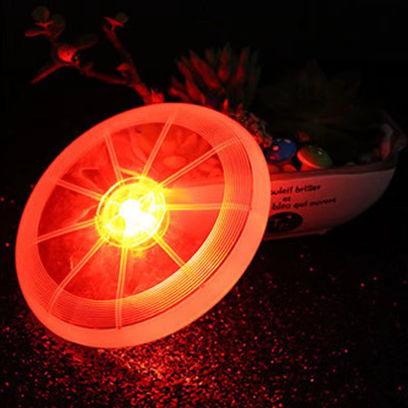 Pets Toys for Dogs LED Night Luminous Lights Pet Dog Flying Disc Outdoor Training Toy Puppy Tooth Protect Interactive Dog Toys